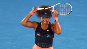 Naomi Osaka, durante el Open de Australia. Naomi Osaka, durante el Open de Australia.