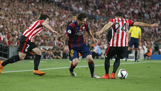 El inicio de la gran jugada de Leo Messi en la final de Copa 2015 que acabó con el primer gol del FC Barcelona El inicio de la gran jugada de Leo Messi en la final de Copa 2015 que acabó con el primer gol del FC Barcelona