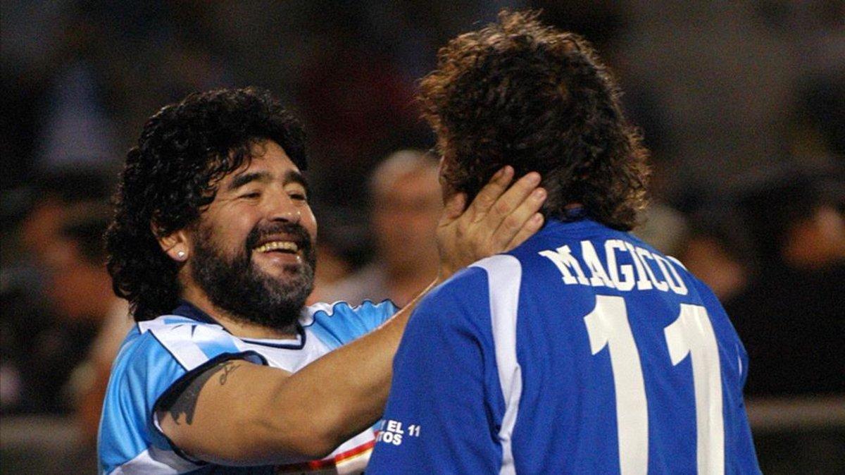 loto río Fugaz El homenaje de 'Mágico' González a Maradona: 'hat-trick' con dedicatoria al  'Pelusa'