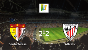 El Santa Teresa Badajoz y el Athletic Club Femenino empatan 2-2 y se reparten los puntos El Santa Teresa Badajoz y el Athletic Club Femenino empatan 2-2 y se reparten los puntos