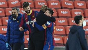 Messi, tras el partido Messi, tras el partido