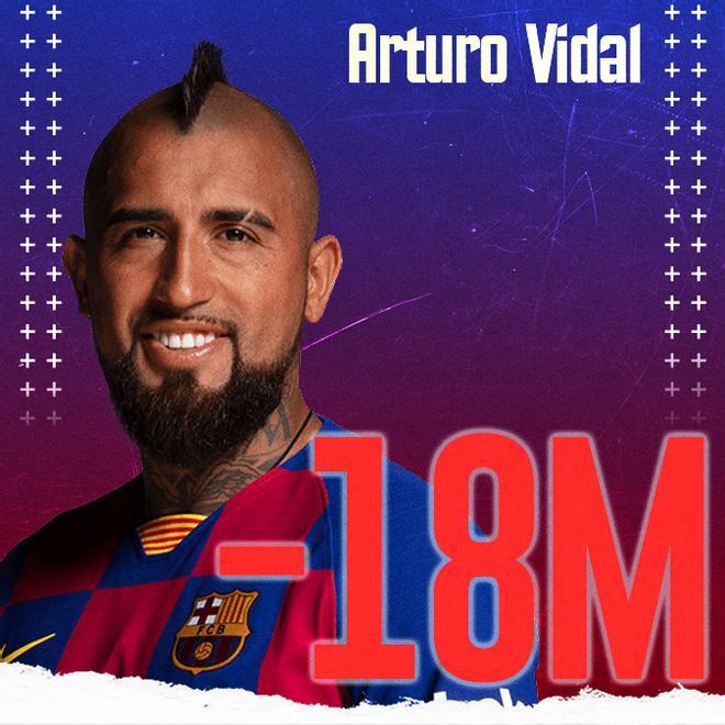 Arturo Vidal fichó por el Barça a cambio de 18 millones de euros