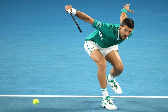 Novak Djokovic, en el pasado Open de Australia Novak Djokovic, en el pasado Open de Australia