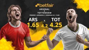 Arsenal FC vs. Tottenham Hotspur: horario, TV, estadísticas, clasificación y pronósticos