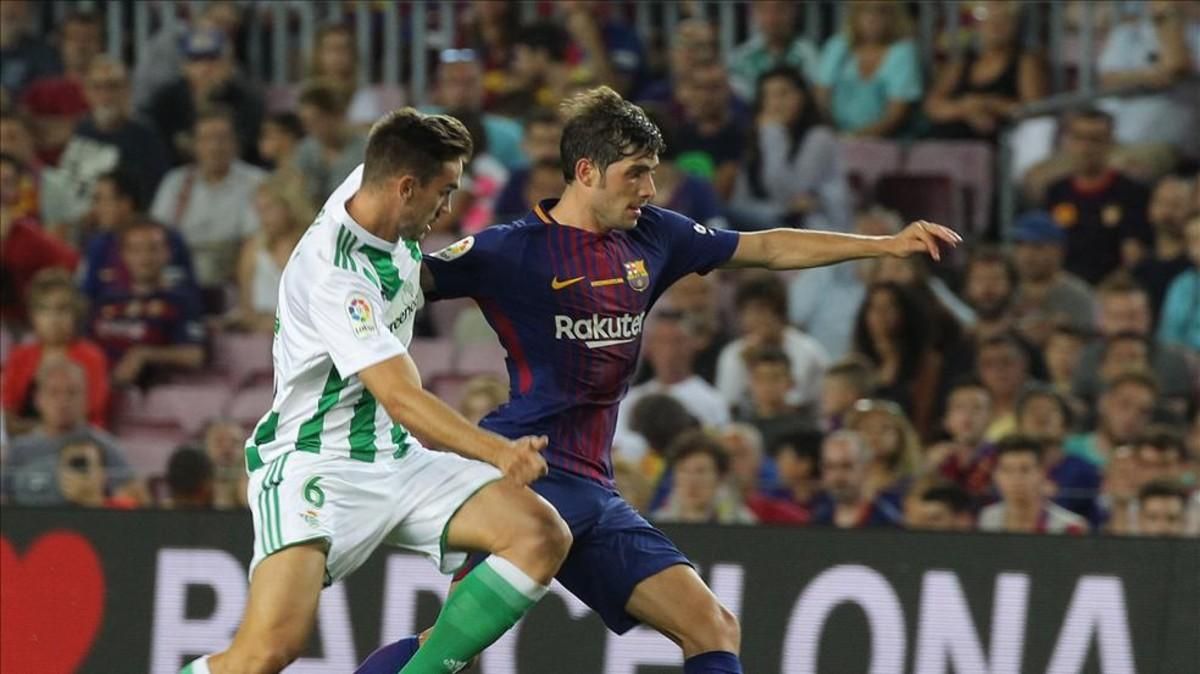 Sergi Roberto cuajó un gran partido ante el Betis Sergi Roberto cuajó un gran partido ante el Betis