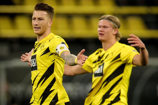 Reus abrió la lata para el Dortmund después de un penalti fallado por Haaland Reus abrió la lata para el Dortmund después de un penalti fallado por Haaland