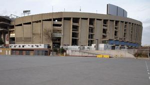 El Camp Nou, preparado para las elecciones El Camp Nou, preparado para las elecciones
