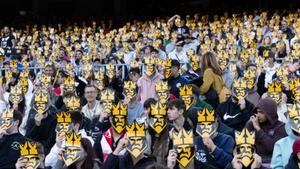 En la final de la Kings League, se realizó la foto con más gente con máscara de la historia