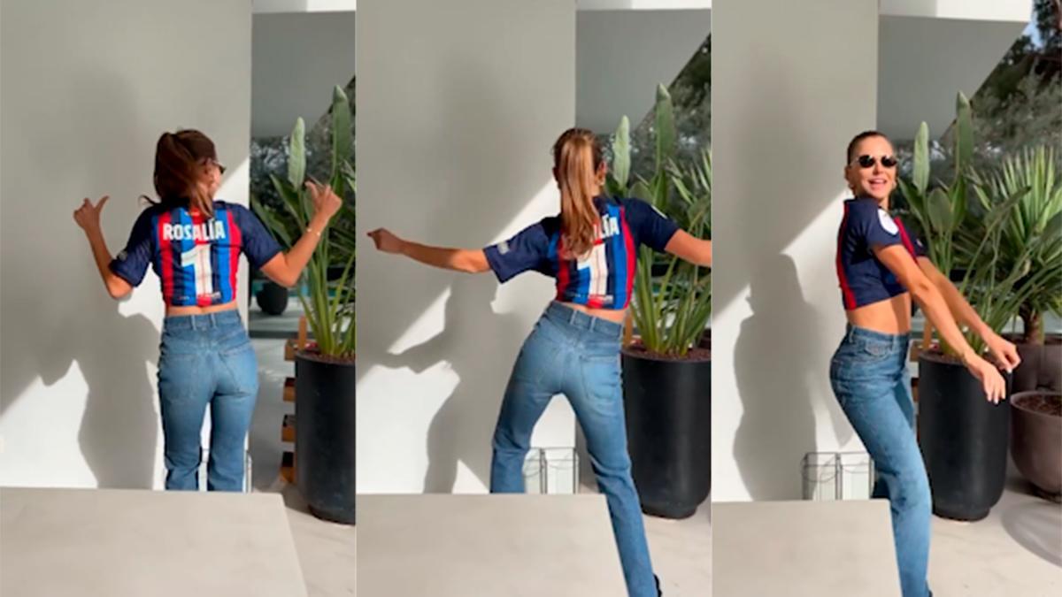 ¿Preparada para el clásico? ¡Anna Lewandowska ya baila al ritmo de Rosalía y con la camiseta que usará el Barça!