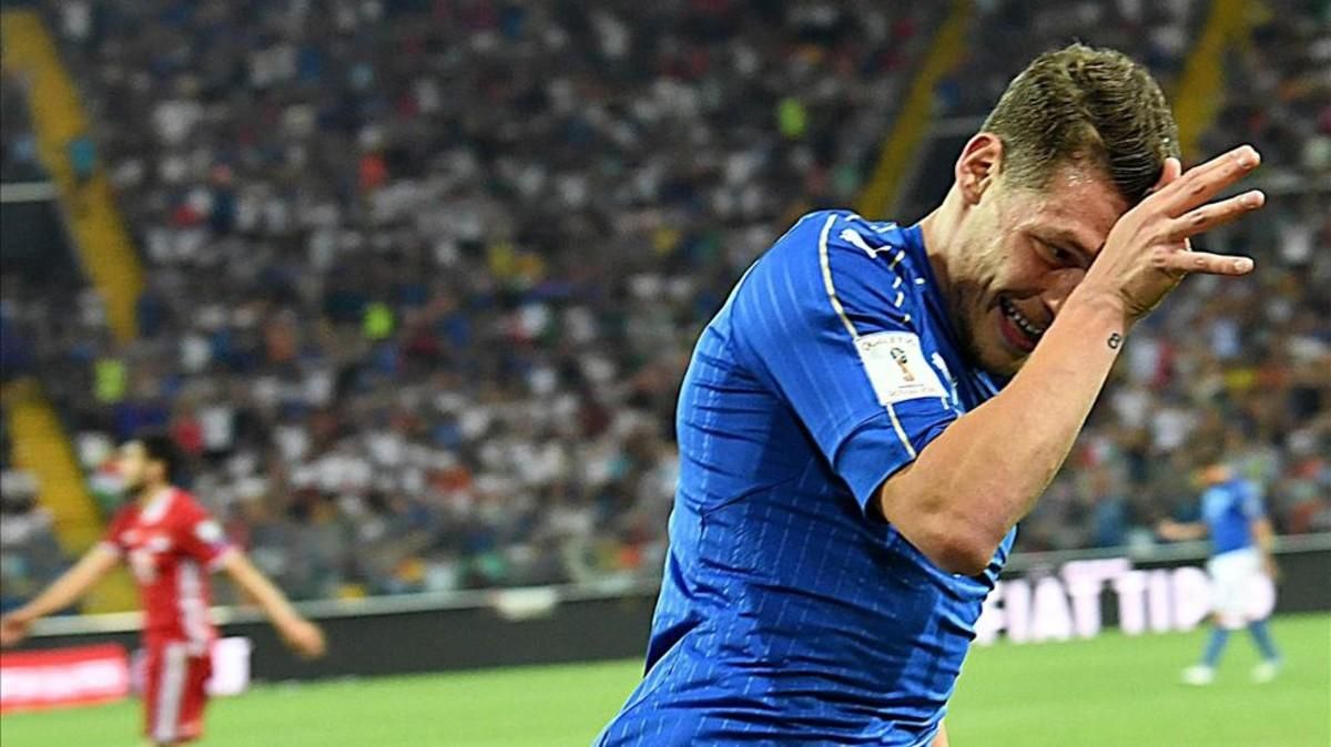 Belotti celebra el gol que supuso el momentáneo dos a cero Belotti celebra el gol que supuso el momentáneo dos a cero