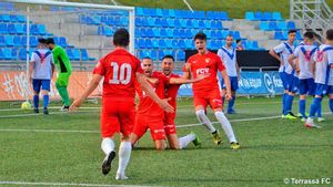 El Terrassa festejó su victoria ante el Europa El Terrassa festejó su victoria ante el Europa