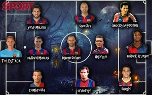El posible once histórico de Halloween del FC Barcelona El posible once histórico de Halloween del FC Barcelona