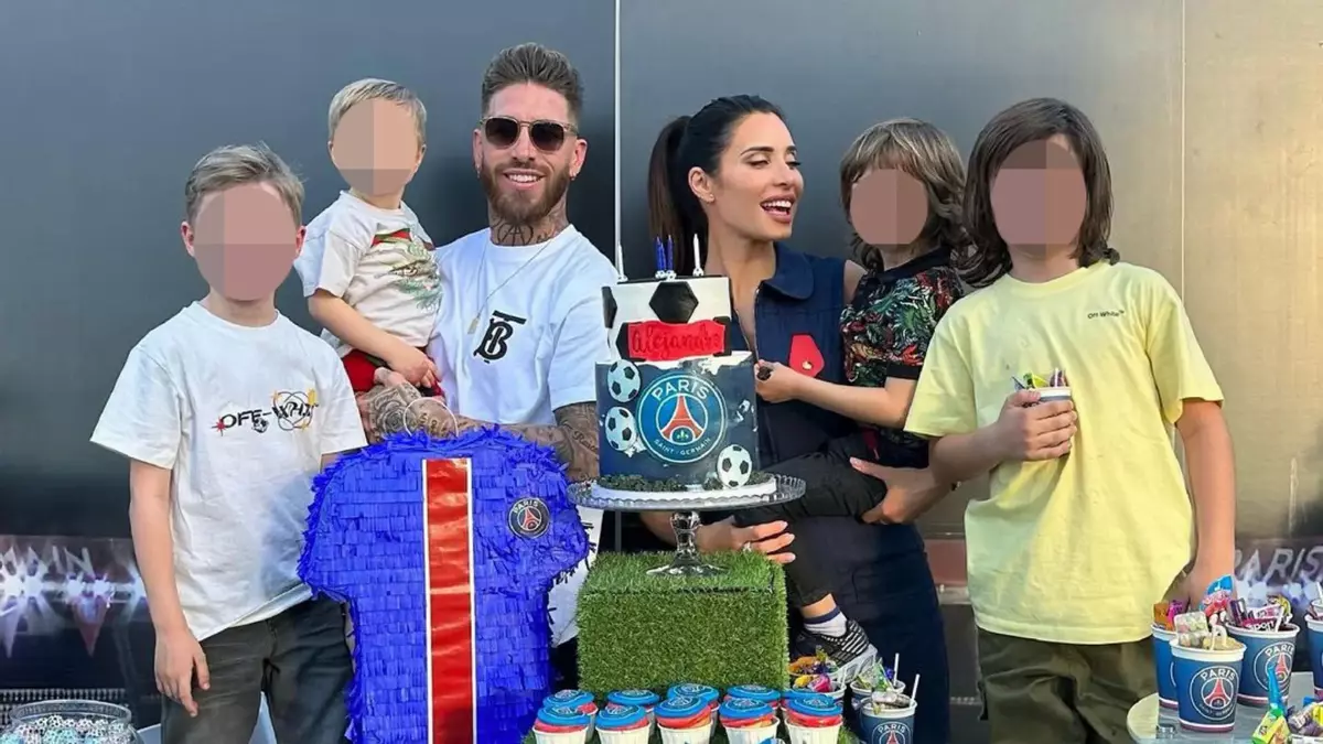 El PSG protagonista del cumpleaños del hijo de Sergio Ramos