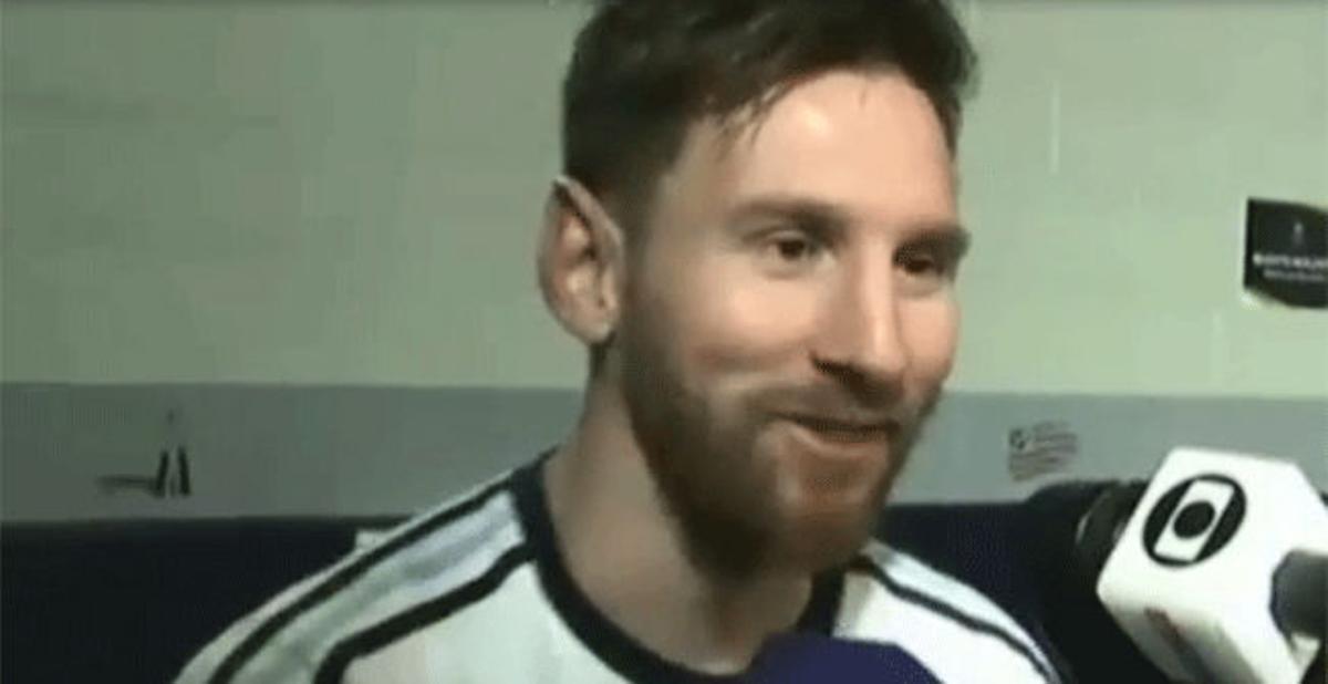 La broma de un periodista a Messi por su barba