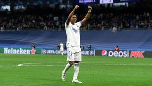 Rodrygo celebra su gol al Chelsea