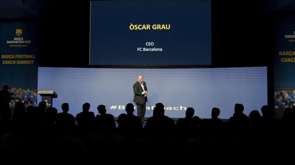 Òscar Grau presentó la Barça Sports Tech Week Òscar Grau presentó la Barça Sports Tech Week