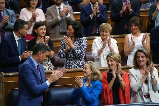 Sánchez sale del examen del Congreso rehaciendo la mayoría de la investidura