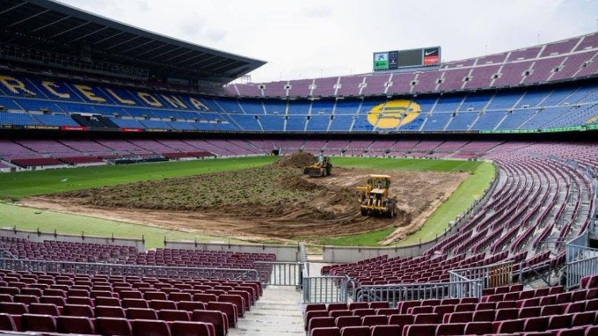 Se intensifican las obras del Camp Nou