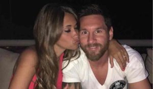 Antonella Roccuzzo ha felicitado a Leo Messi Antonella Roccuzzo ha felicitado a Leo Messi