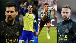 Los cuatro grandes goleadores de la última década en España que ya no están