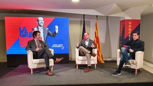 Jordi Farré, junto a Albert Vilalta y Àlex Angosto Jordi Farré, junto a Albert Vilalta y Àlex Angosto