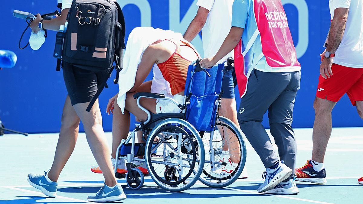 Badosa tuvo que retirarse por un golpe de calor Badosa tuvo que retirarse por un golpe de calor