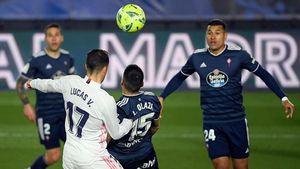 Lucas Vázquez, de cabeza, abrió el marcador en el Alfredo Di Stéfano Lucas Vázquez, de cabeza, abrió el marcador en el Alfredo Di Stéfano