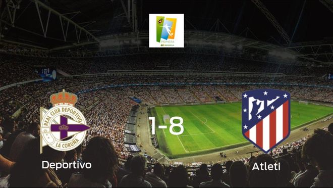 Triunfo del Atlético de Madrid Femenino tras golear 1-8 en el estadio del Deportivo Abanca Triunfo del Atlético de Madrid Femenino tras golear 1-8 en el estadio del Deportivo Abanca