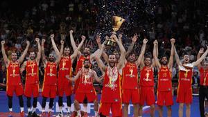 Las imágenes de la victoria de España contra Argentina en la final del Mundial de Baloncesto 2019.