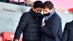 Leonardo y Al-Khelaifi, en un partido del PSG esta temporada Leonardo y Al-Khelaifi, en un partido del PSG esta temporada