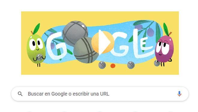 Google homenajea a la petanca con un ‘doodle’ interactivo