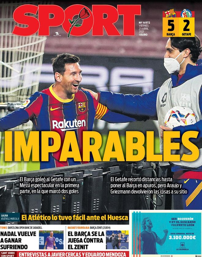 Esta es la portada del SPORT Esta es la portada del SPORT