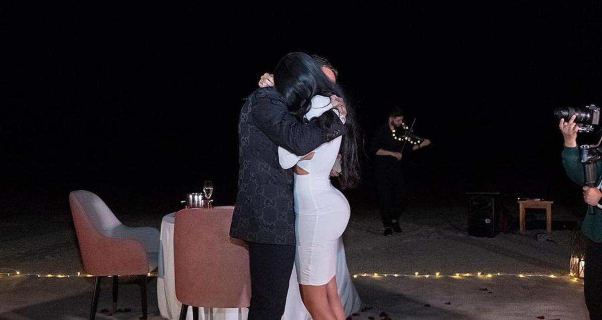 La reacción del hijo de Aurah Ruiz y Jesé Rodríguez al ver vestida de novia a su madre