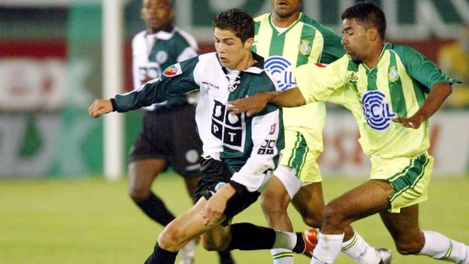 Cristiano Ronaldo, durante su etapa en el Sporting Cristiano Ronaldo, durante su etapa en el Sporting