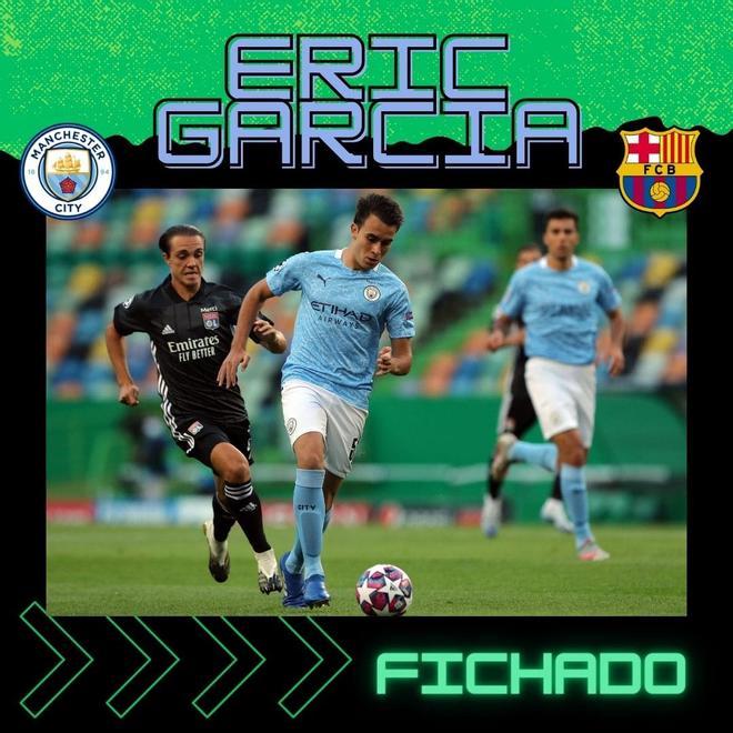 Eric Garcia fichó por el FC Barcelona en 2021. El canterano regresó al club en el que creció tras terminar su vinculación con el Manchester City.