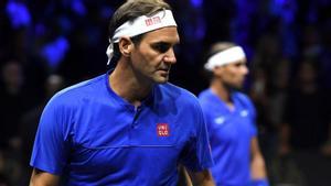 Roger Federer, en su despedida del tenis.