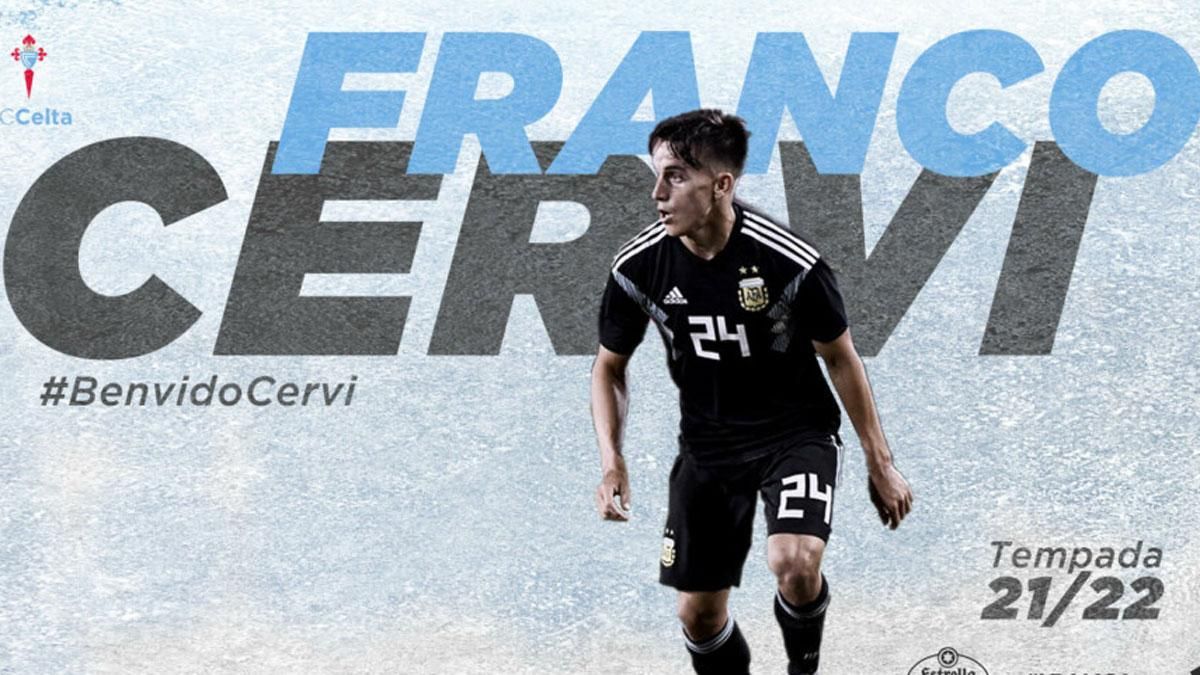 El argentino Franco Cervi, primer fichaje del Celta El argentino Franco Cervi, primer fichaje del Celta