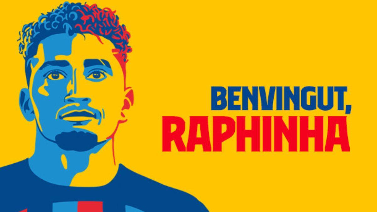 Raphinha, presentado como nuevo jugador del Barça