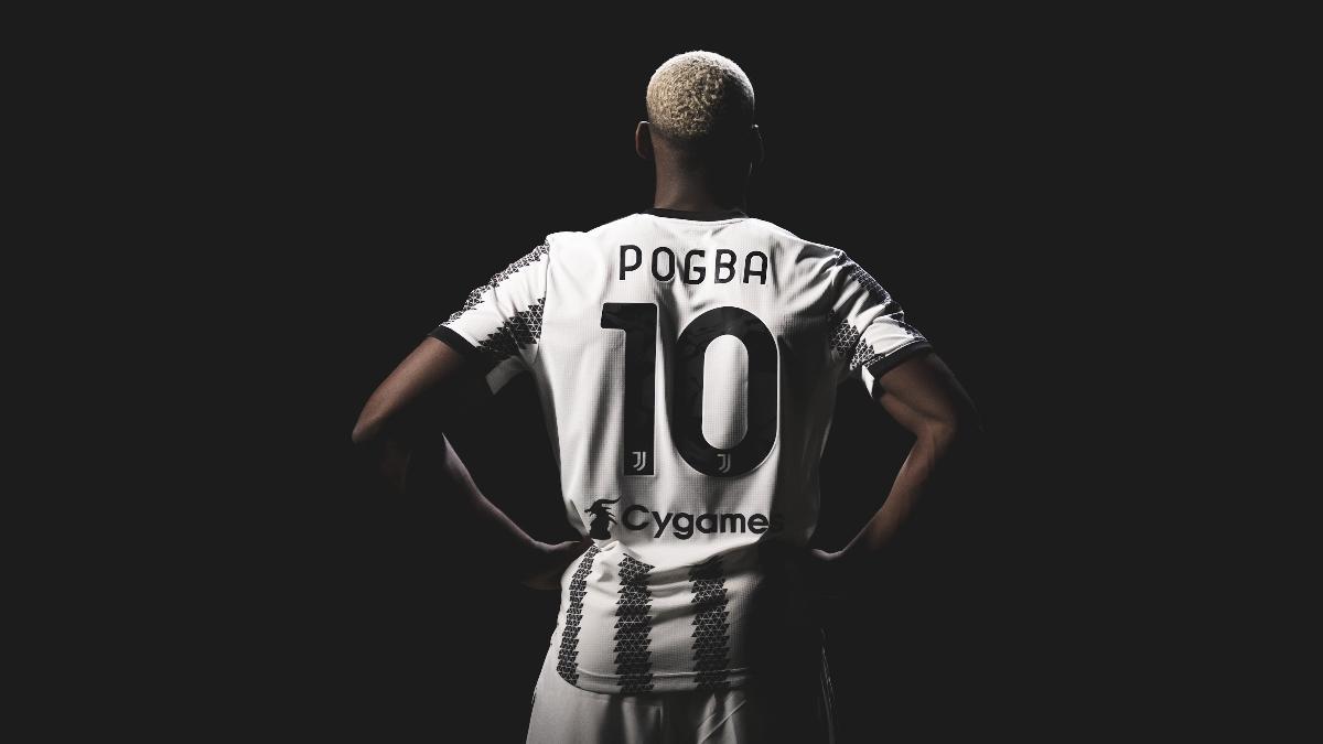 Paul Pogba con la camiseta de la Juventus