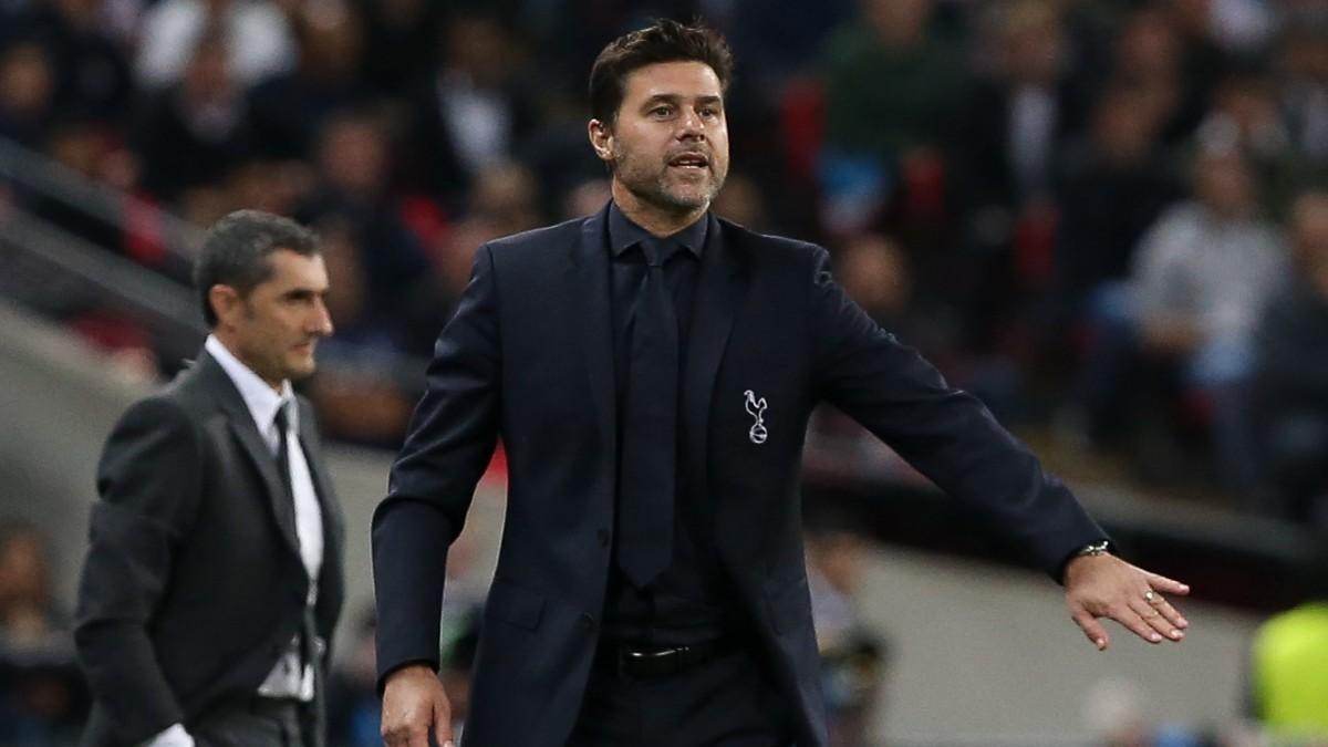 Pochettino, en un partido de Champions con el Tottenham Pochettino, en un partido de Champions con el Tottenham