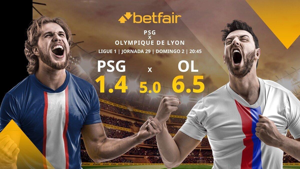 Paris Saint-Germain FC vs. Olympique de Lyon: alineaciones, horario, TV, estadísticas y pronósticos