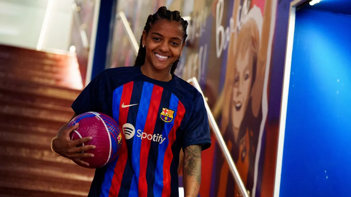 Geyse Ferreira presentada en el Camp Nou Geyse Ferreira presentada en el Camp Nou