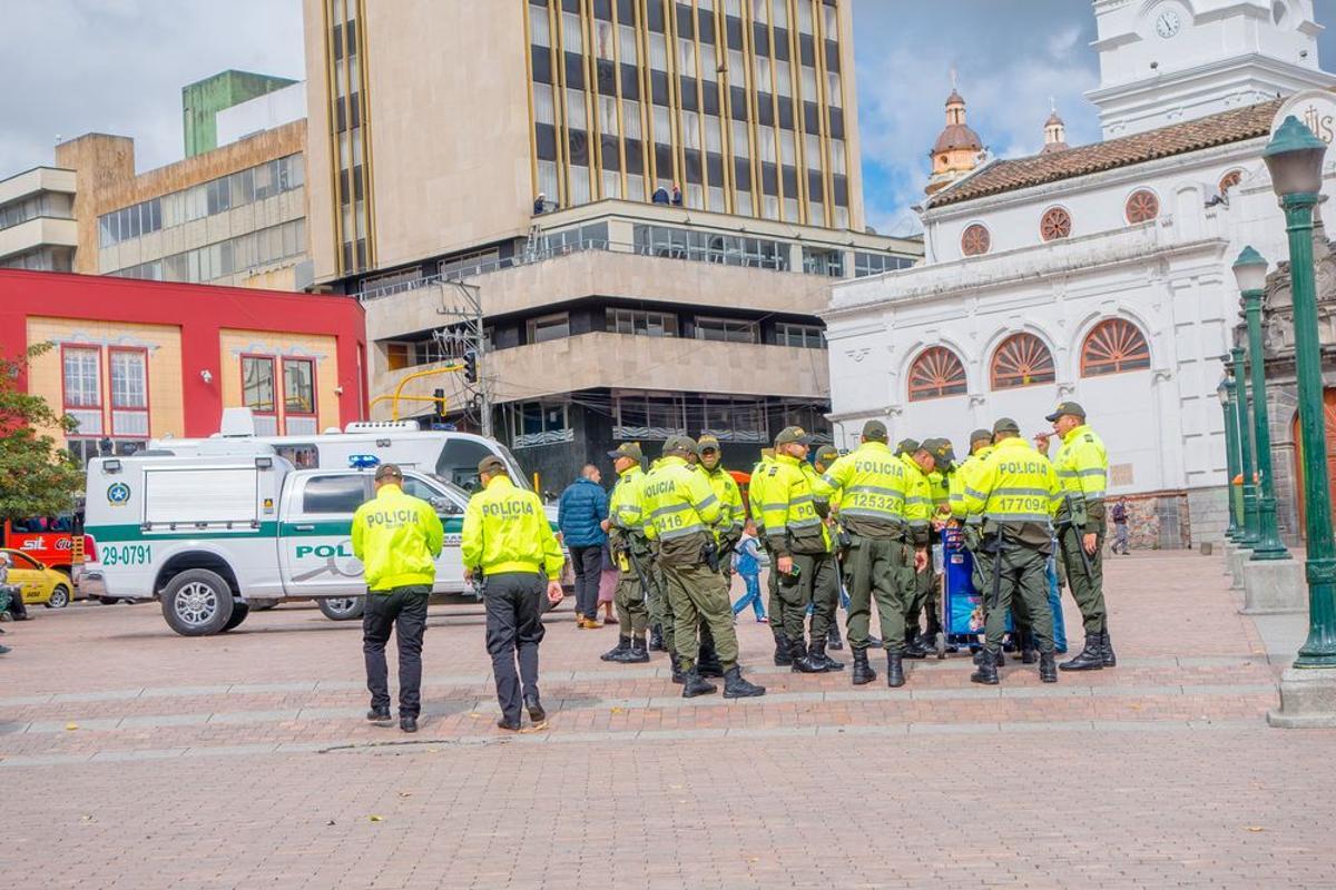 Imagen de policías colombianos.