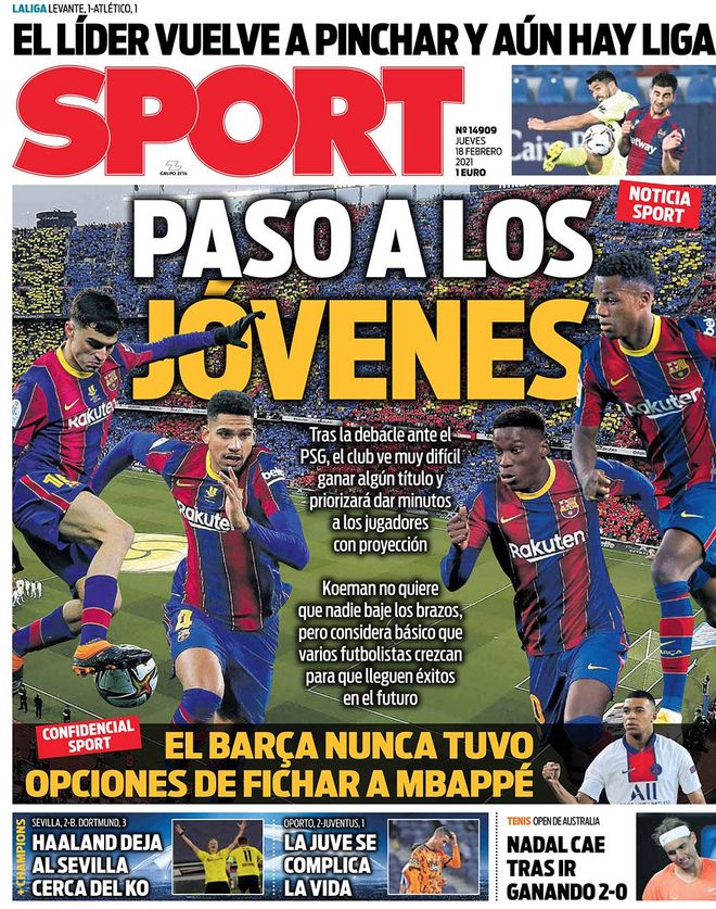 PASO A LOS JÓVENES PASO A LOS JÓVENES