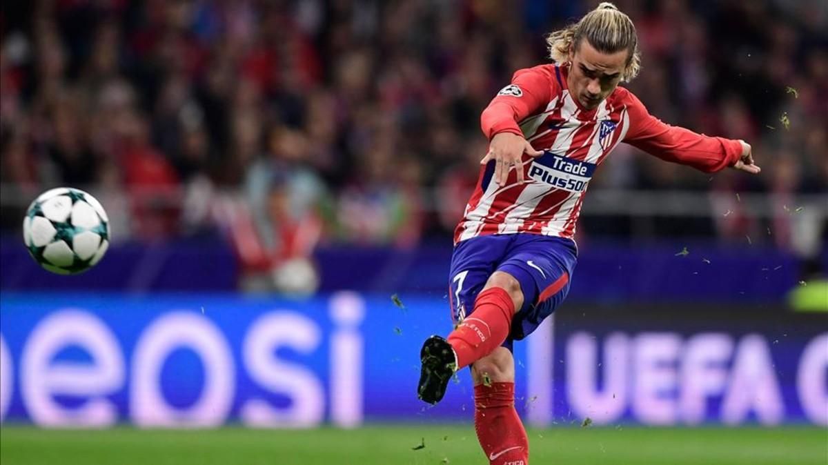 Griezmann durante el encuentro frente al Qarabag Griezmann durante el encuentro frente al Qarabag