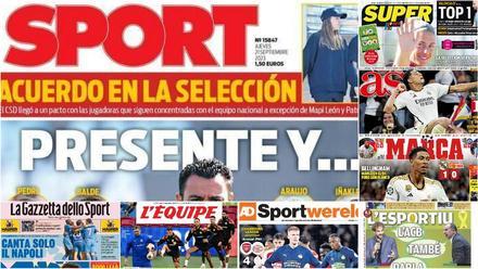 Las portadas de la prensa deportiva hoy