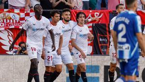 Resumen, goles y highlights del Sevilla 3 - 2 Espanyol de la jornada 33 de LaLiga Santander