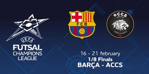 El Barça de fútbol sala se enfrentará al ACCS en octavos de final de la Champions El Barça de fútbol sala se enfrentará al ACCS en octavos de final de la Champions
