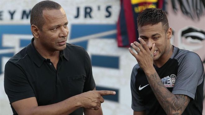 Neymar y su padre Neymar y su padre