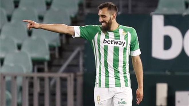 Borja Iglesias, celebrando un gol Borja Iglesias, celebrando un gol